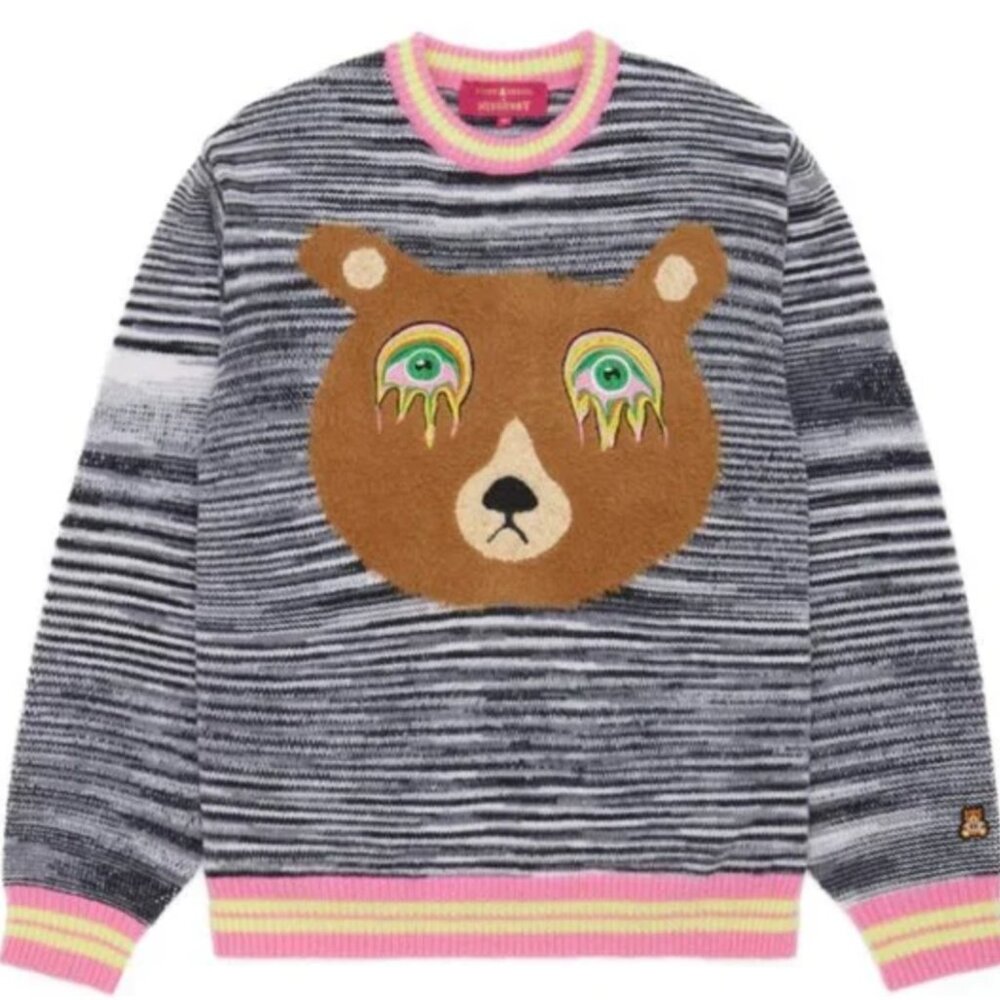 Teddy Fresh Furry Fuzzy Bear Sweater UNISEX - XS Pullover Crewneck